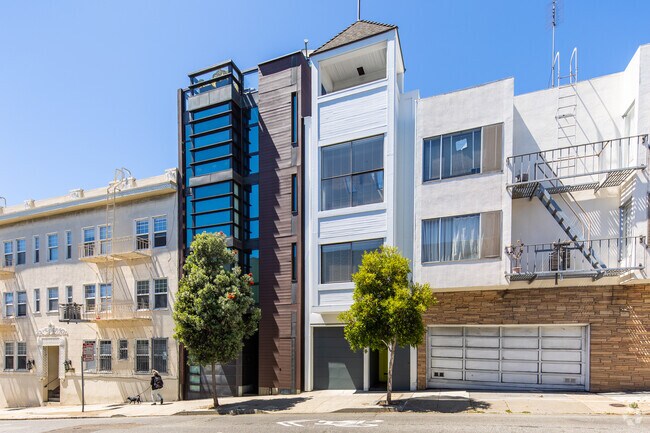 Nob Hill in San Francisco has a small share of new modern condos.