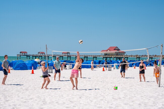Clearwater Beach is world renowned for its sugar sand nearby to University Park.