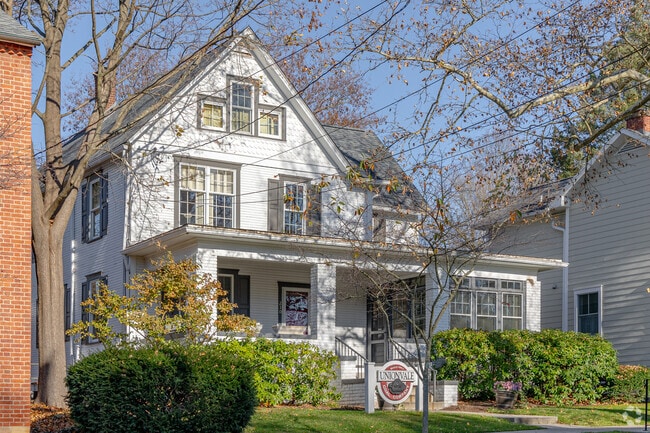 Large covered front porches are common sights when strolling through Ligonier Borough.