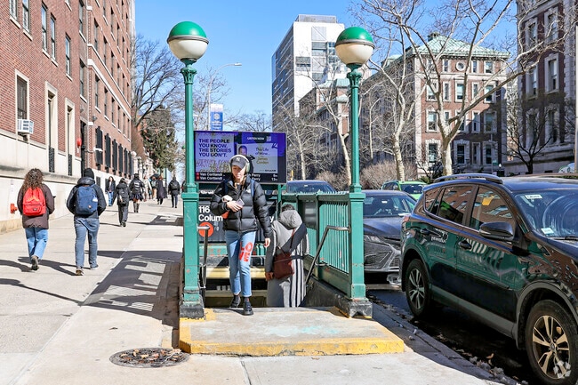 The 1 train subway is very prevalent in the Morningside Heights community.