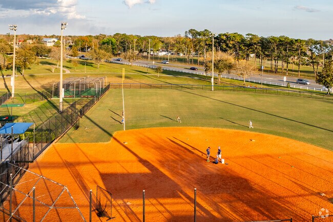 Thursdays are baseball practice for kids at Trotters Park.