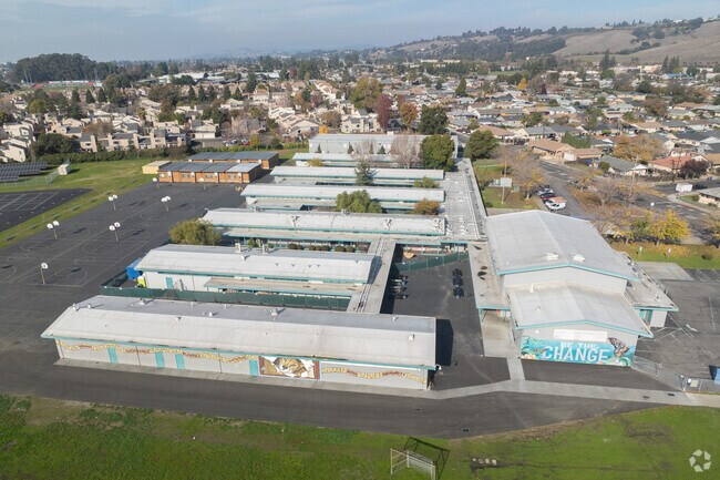 Cesar Chavez Middle School in Hayward has a huge campus.