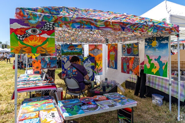 Just minutes from Morrill, the Berryessa Art Festival offers art, music, and family fun.