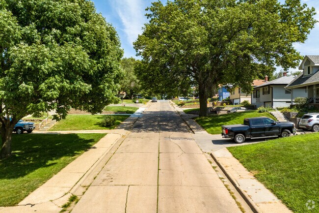 Most streets in the North Omaha neighborhood provide wide sidewalks for residents.