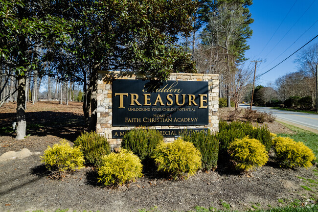 Sign for Hidden Treasure Christian School