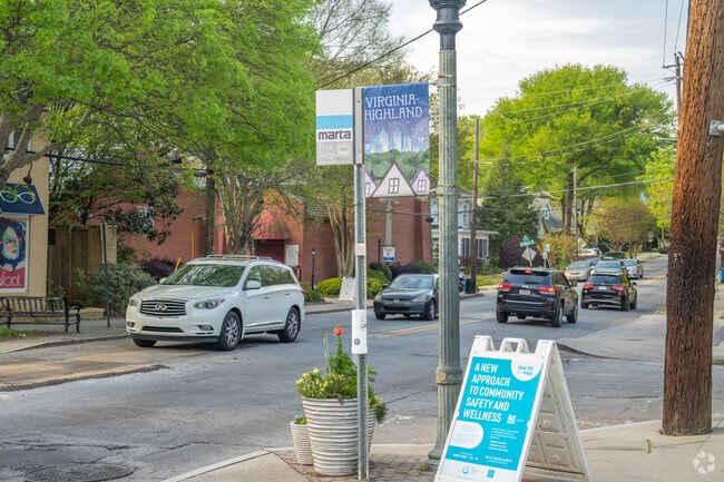 Residents can get around Metro Atlanta from Virginia Highland via MARTA bus routes.