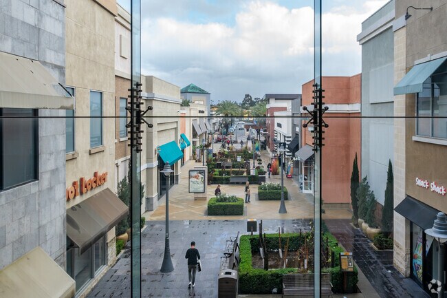 Explore the outdoor retail options at Promenade Temecula located near Dutch Village South.