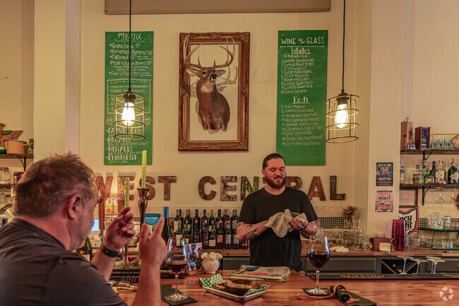 The cozy interior and rotating wine selections make every visit to West Central a new experience.