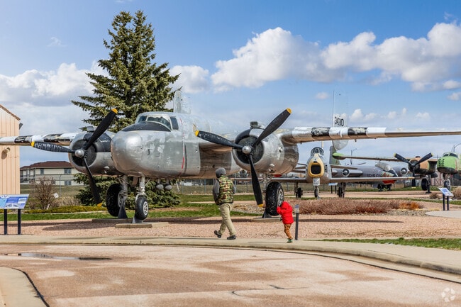 Ellsworth Air Force Base in Box Elder attracts tourisms who enjoy looking at the past aircrafts.