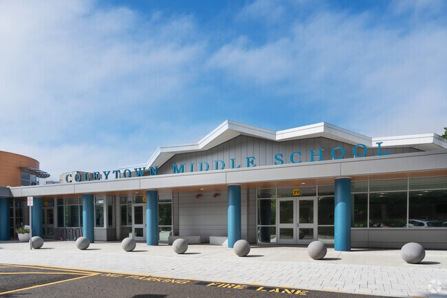 Coleytown Middle School prepares Red Coat students for high school.