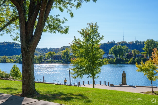 Take a walk at Heritage Port and soak up the sun along the Ohio River in Downtown Wheeling.