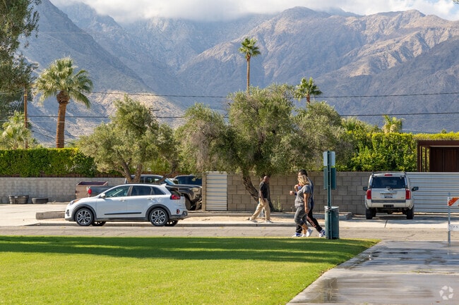 Mountainous landscapes provide a scenic backdrop for the Rogers Ranch neighborhood.