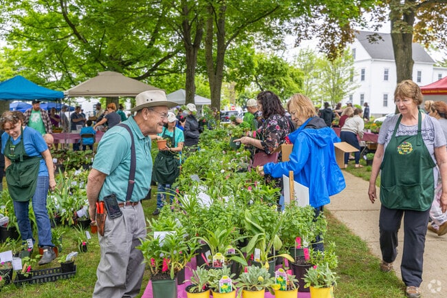Garden Club members were on-site to help people pick the next plants at the Haverhill Garden Club Plant Sale Event at the Bradford Common in Haverhill, MA.