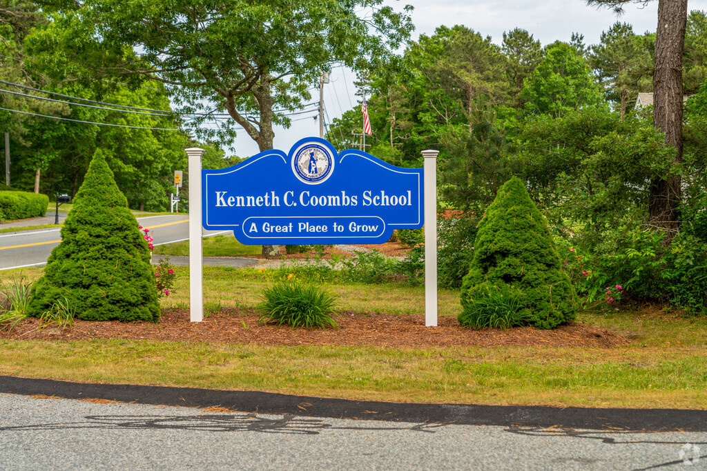 Kenneth C. Coombs School is located in Mashpee and serves students pre-K to 2nd grade.
