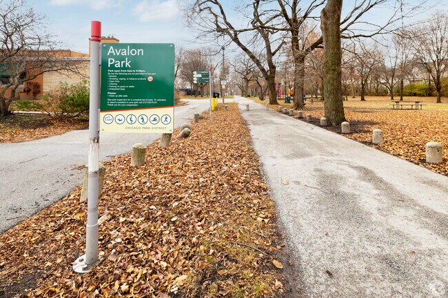 Avalon Park has beautiful walking trails and a field house in Calumet Heights.