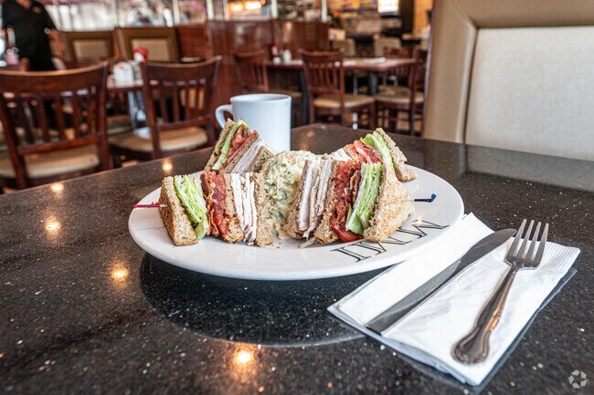 Celebrity Diner in Syosset offers delicious sandwiches like this turkey club.