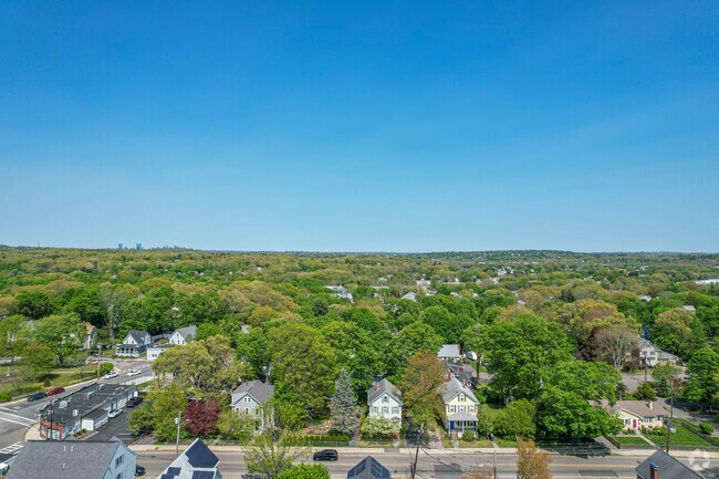 Views of green space and homes abound in the Oakdale neighborhood.