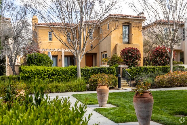 Mediterranean style is on display in the Black Mountain Ranch neighborhood.