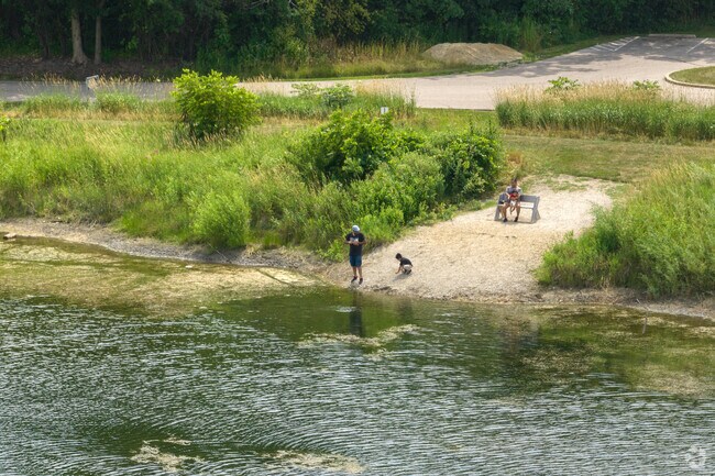 Cast a line from the shores of the pond at Rush Creek Conservation Area to catch some fish.