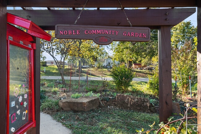 Come check out the community garden in Noble.