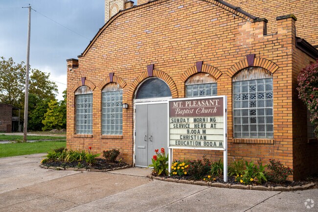 Mount Pleasant residents worship at the Mount Pleasant Baptist Church.