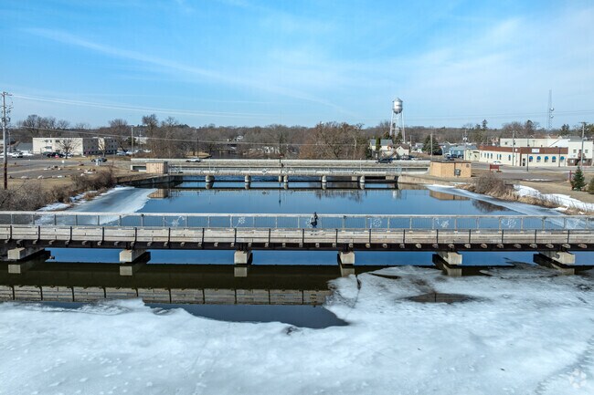 The Red Cedar River begins its journey at Rice Lake.