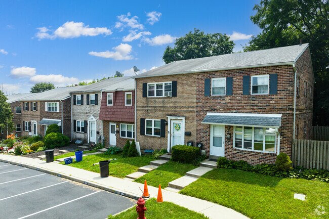 Attached townhomes are common in Eagleville.