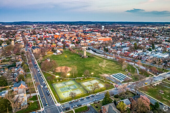 Baker Park is the heart of downtown Frederick, often used as a hub for many community events.