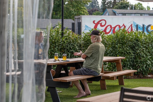 Enjoy a beer at Victor 23 Brewing, in the heart of Rose Village.