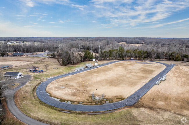 North Davie Middle School has a large track and athletic field for the students.