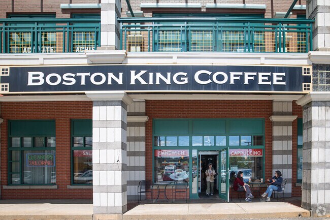 Boston King Coffee is a popular cafe in Woburn, Massachusetts.
