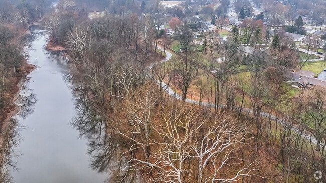 North Triangle is bordered by the St. Joseph River.