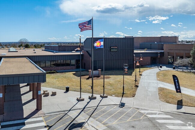 Gateway High School In the inviting and quiet Horseshoe Park, Aurora, Colorado.