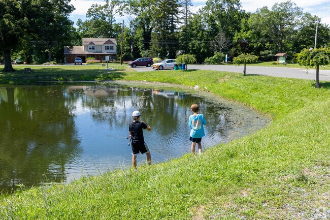 Cast your rods in with a friend at the man made pond at Riverlight Park.