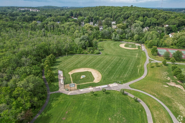 Hillside Elementary School athletic fields in Needham.