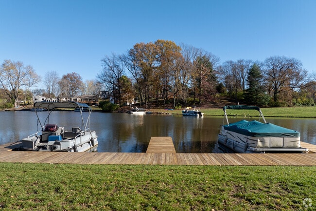 Dunlap Lake homes often include private docks for boating and fishing.