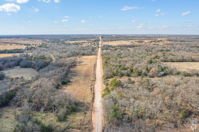 Carney is vast with many open fields and wooded areas.