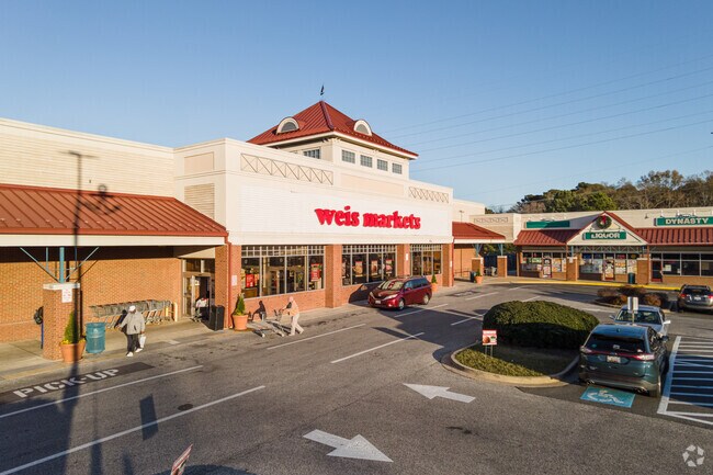 Groceries are never far with local big box grocery stores in Solomons like this Weis Market.