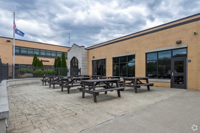 Carmichaels Area Junior/Senior High School has a nice out door picnic area for students and faculty to enjoy.