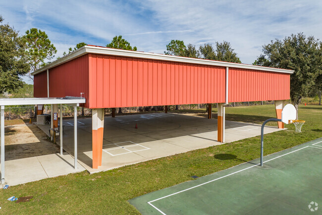 New River Elementary has a covered play area for rainy days.