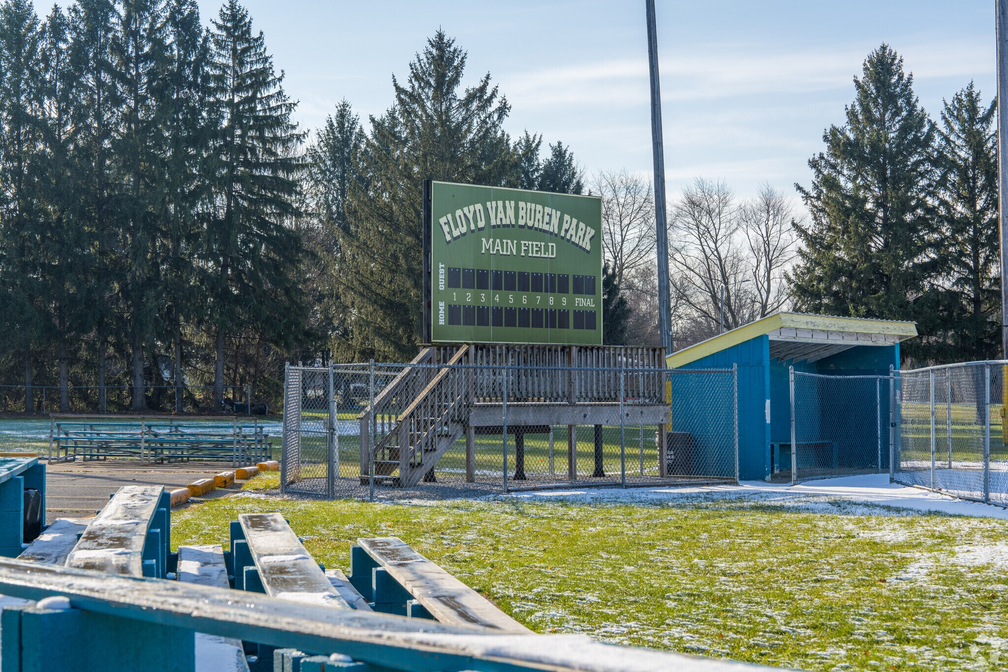 Floyd Van Buren Park hosts community ball games.