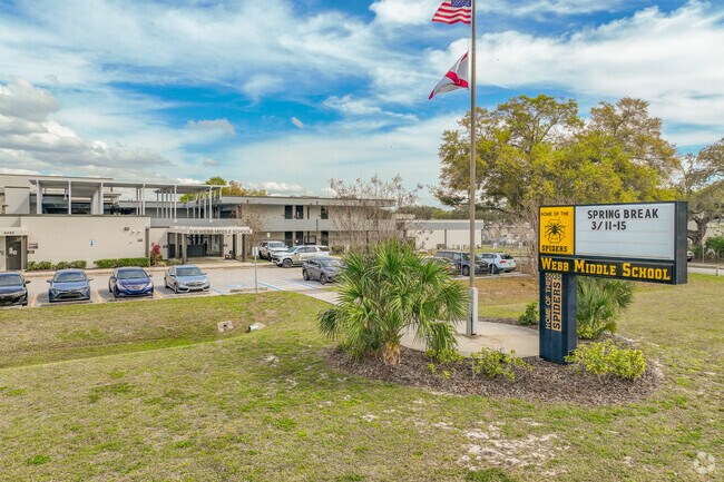 Webb Middle School is just north of Rocky Point where children receive their education.