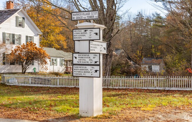 Warwick Massachusetts is dominated by Mount Grace.