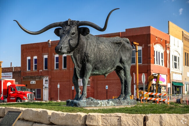 Dodge City is full of local art and sculptures.