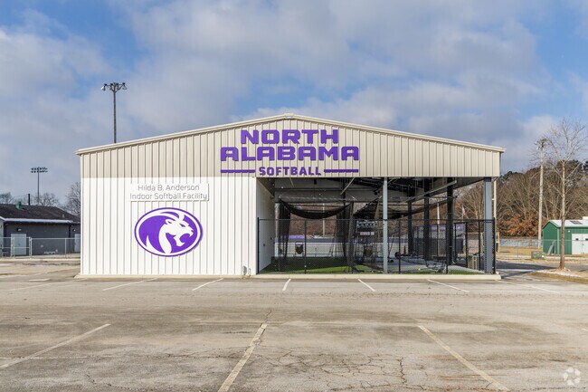 The North Alabama softball team practices at Cox Creek Park.