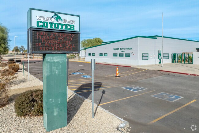 Johnson Ranch's Walker Butte K-8 gets a rating of 2/10 from GreatSchools.com.