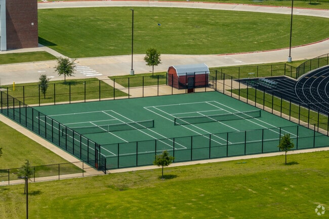 Kids can play tennis at Dr Don Woolley Middle School.