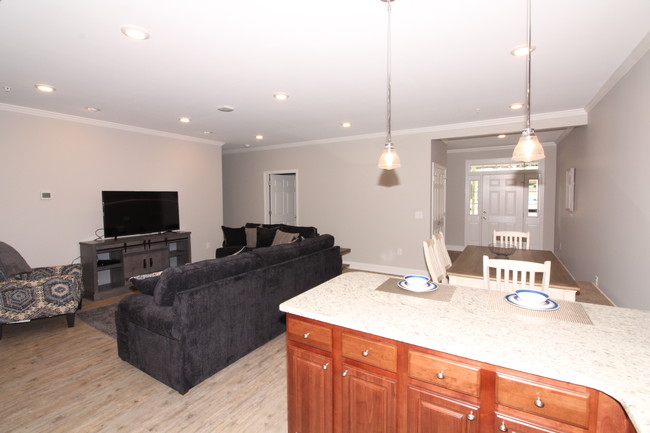 Living room and dining