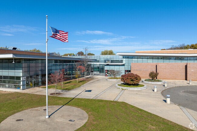 King/Robinson Magnet School's front entrance.