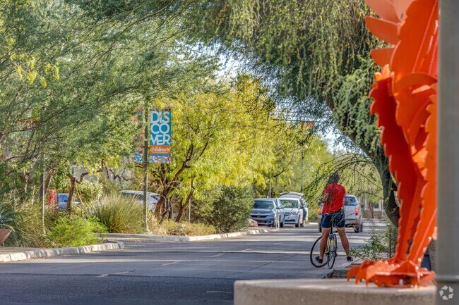 Bike lanes and walking paths abound in the neighborhood of Santa Rita Park near downtown Tucson.